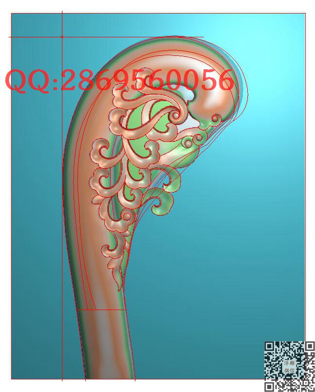 05132 1-14_仿古沙发部件精雕图浮雕图